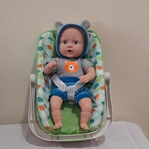 Baby Doll with Green and Blue Outfit